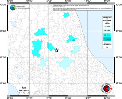 Mappa territorio comunale con almeno 3 questionari