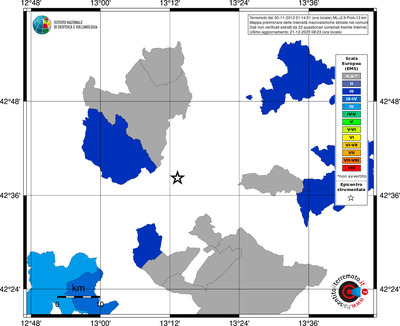 Mappa EMS - territori comuni