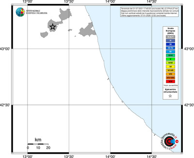 Mappa EMS - territori comuni