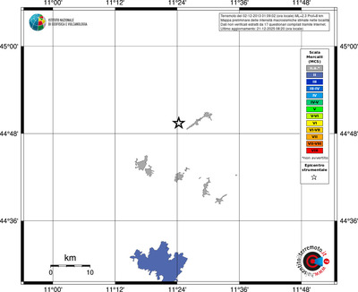 Mappa MCS - territori località