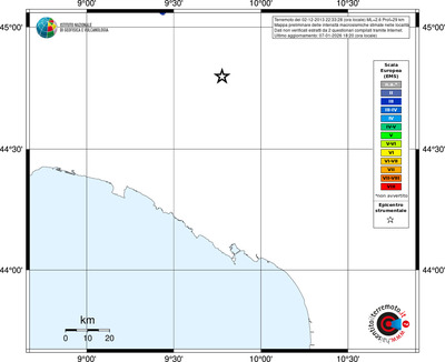 Mappa EMS - territori località