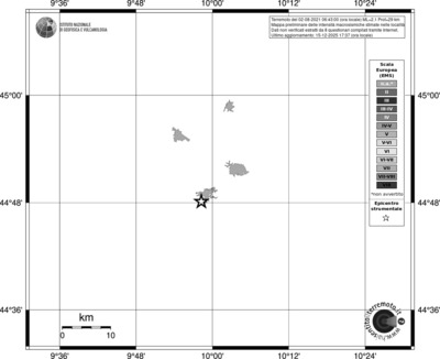 Mappa EMS - territori località
