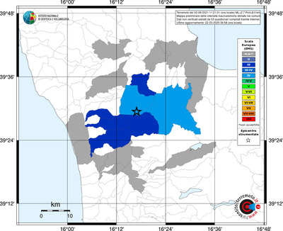 Mappa EMS - territori comunali