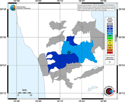 Mappa EMS - territori comuni