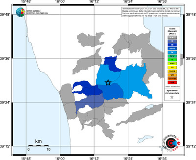 Mappa MCS - territori comuni