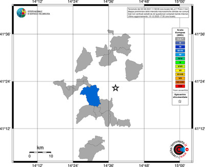 Mappa EMS - territori comuni