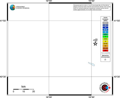 Mappa EMS - territori località