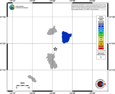 Mappa EMS - territori comuni