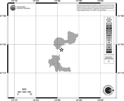 Mappa EMS - territori comuni