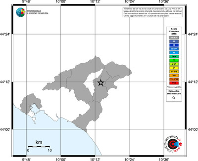 Mappa EMS - territori comuni
