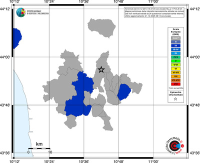 Mappa EMS - territori comuni