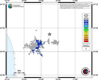 Mappa MCS - territori località