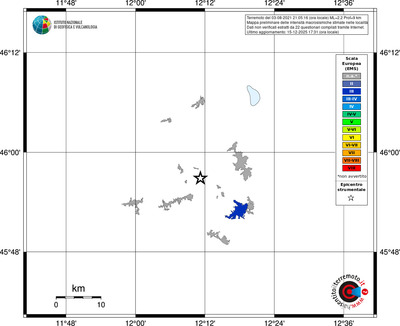 Mappa EMS - territori località