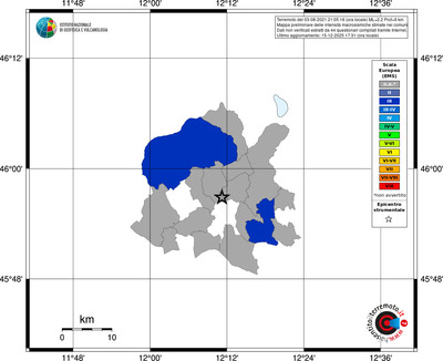 Mappa EMS - territori comuni