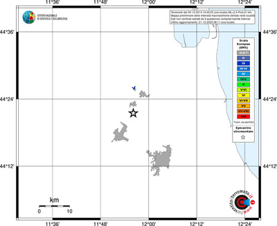 Mappa EMS - territori località