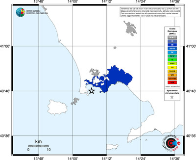 Mappa EMS - territori delle località