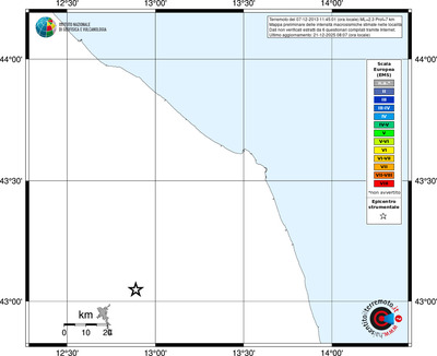 Mappa EMS - territori località