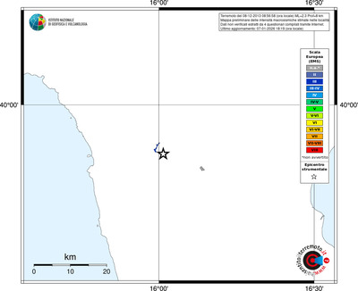 Mappa EMS - territori località