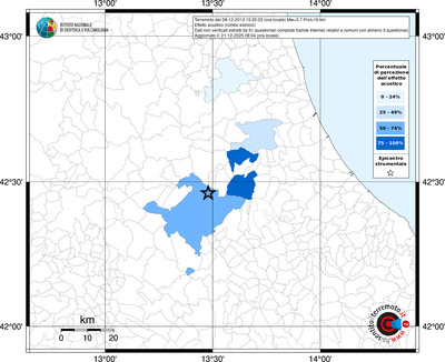 Mappa territorio comunale con almeno 3 questionari