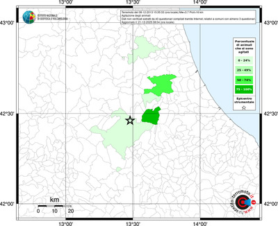 Mappa territorio comunale con almeno 3 questionari