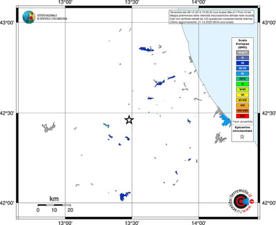Mappa EMS - territori località
