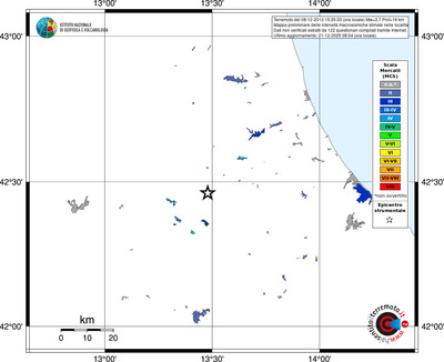 Mappa MCS - territori località