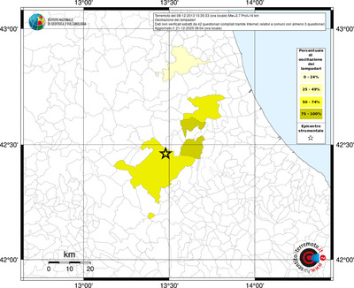 Mappa territorio comunale con almeno 3 questionari