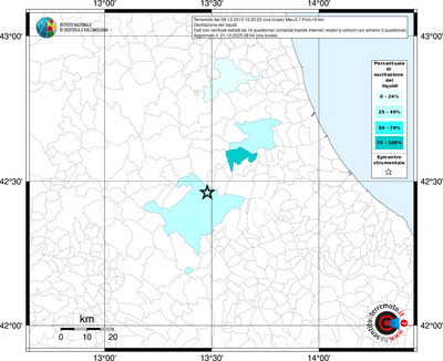 Mappa territorio comunale con almeno 3 questionari