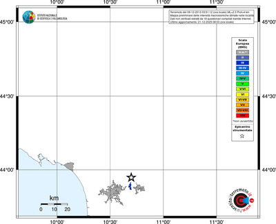 Mappa EMS - territori località