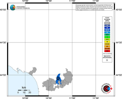 Mappa EMS - territori comuni