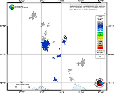 Mappa EMS - territori località