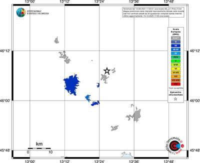 Mappa EMS - territori località
