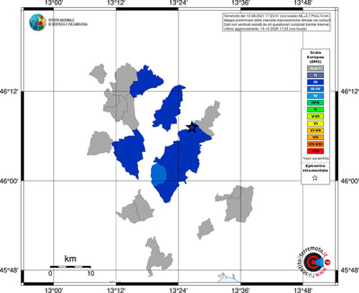 Mappa EMS - territori comuni