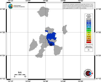 Mappa EMS - territori comuni