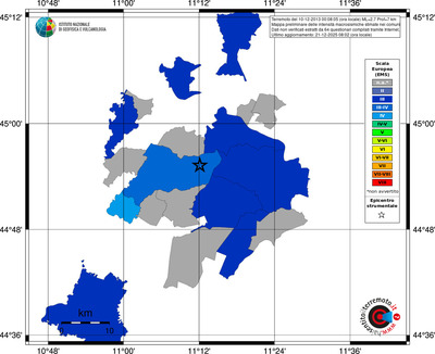 Mappa EMS - territori comuni