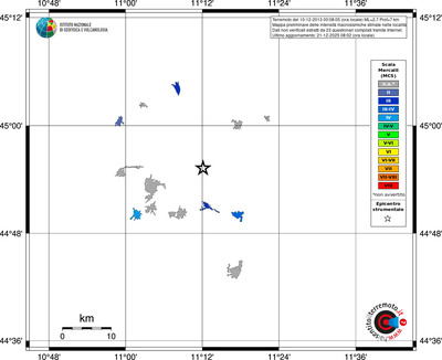 Mappa MCS - territori località