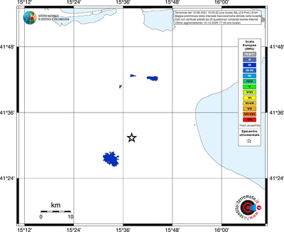 Mappa EMS - territori località