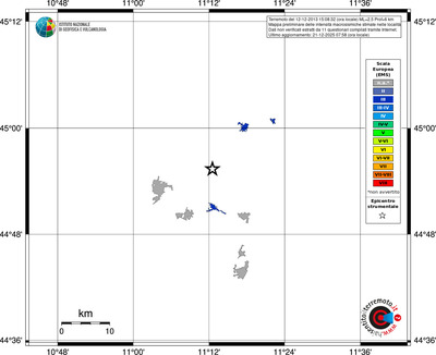 Mappa EMS - territori località