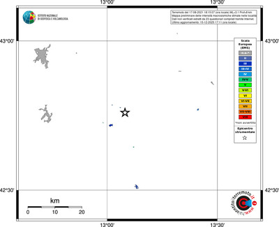 Mappa EMS - territori località