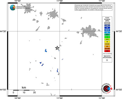 Mappa EMS - territori località