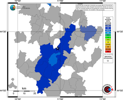 Mappa EMS - territori comuni