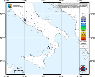 Mappa MCS - territori delle località