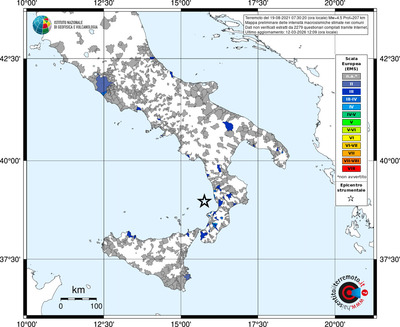 Mappa EMS - territori comuni