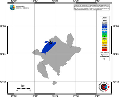 Mappa EMS - territori comuni
