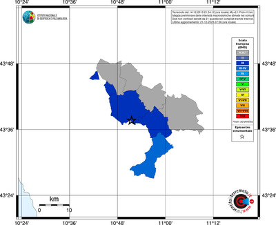 Mappa EMS - territori comuni