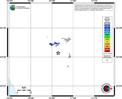 Mappa MCS - territori località