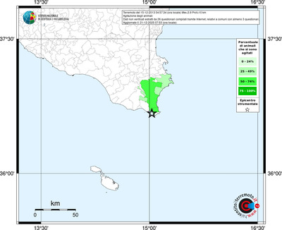Mappa territorio comunale con almeno 3 questionari