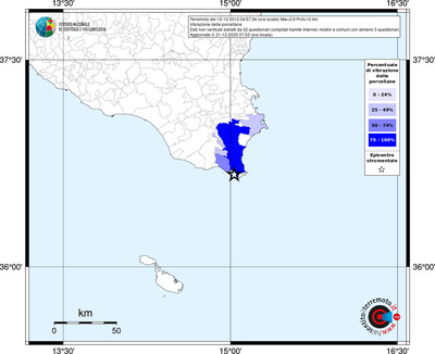 Mappa territorio comunale con almeno 3 questionari