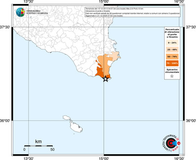 Mappa territorio comunale con almeno 3 questionari