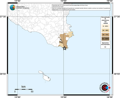 Mappa territorio comunale con almeno 3 questionari